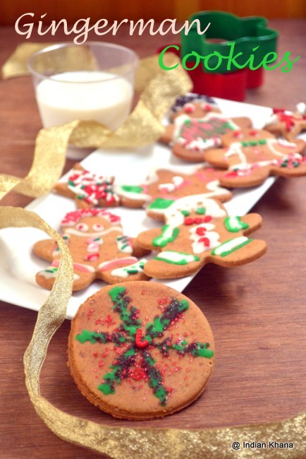 Eggless Gingerbread Cookies