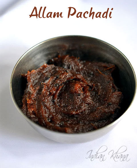 Allam Pachadi Ginger Chutney
