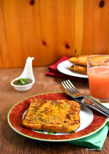Eggless Savory French Toast Besan Toast Recipe