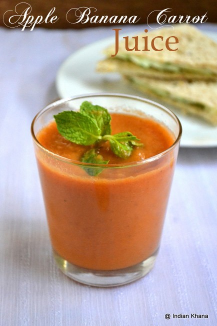 Apple Banana Carrot Juice Recipe