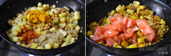 Sukke Aloo Wadi Sabzi recipe
