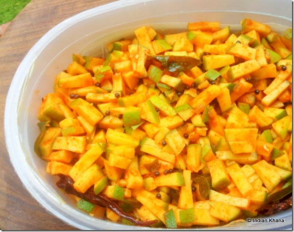 Easy South Indian Style Instant Raw Mango Pickle Recipe Easy South Indian Style Instant Raw Mango Pickle Recipe