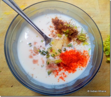 Potato in spicy yoghurt recipe aloo raitha Potato in spicy yoghurt recipe aloo raitha