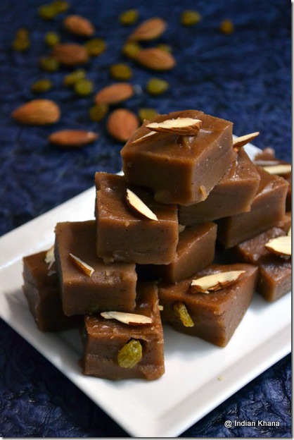 water chestnut flour burfi halwa singhara burfee recipe