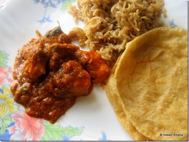 Chicken curry in cashew onion sauce recipe