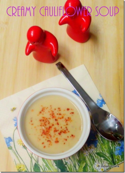 easy Creamy Cauliflower Soup recipe easy Creamy Cauliflower Soup recipe