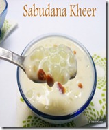 Sago Kheer Payasam