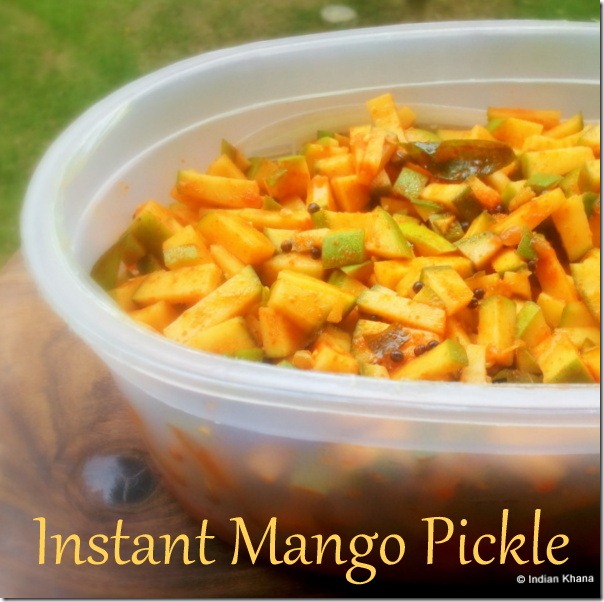 Instant mango pickle recipe Instant mango pickle recipe