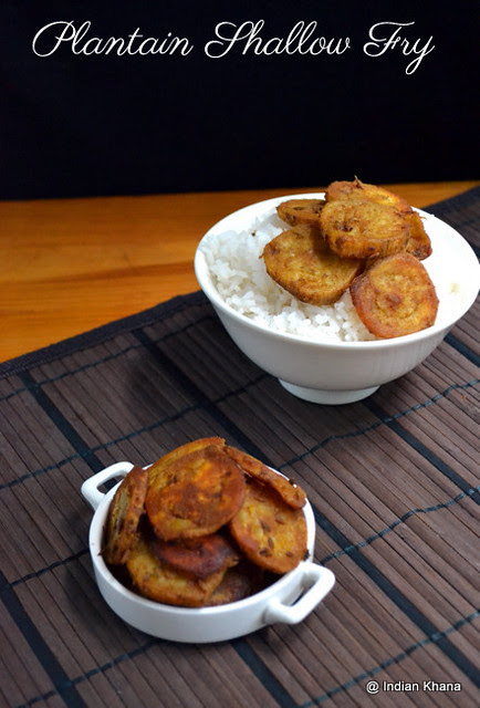 Plantain (Raw Banana) Shallow Fry Vazhakkai Curry