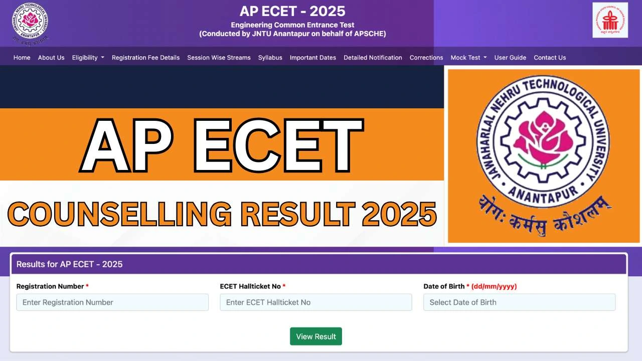 AP ECET Counselling Result 2025